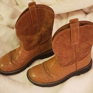 Ariat Women's Fatbaby ostrich cowboy boots